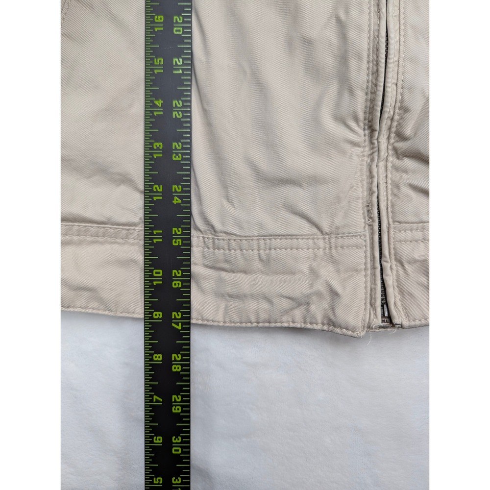Tommy Hilfiger Men's Beige Harrington Style Jacket XL Plaid Lined Outerwear - Picture 5 of 7